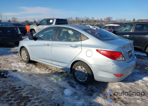 2012 Hyundai Accent Gls from USA, damaged, VIN KMHCT4AE1CU100171